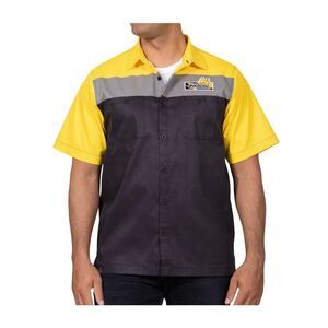 Pokémon Center Pikachu Racing Color Block Button Shirt Men’s 4XL NWT Exclusive
